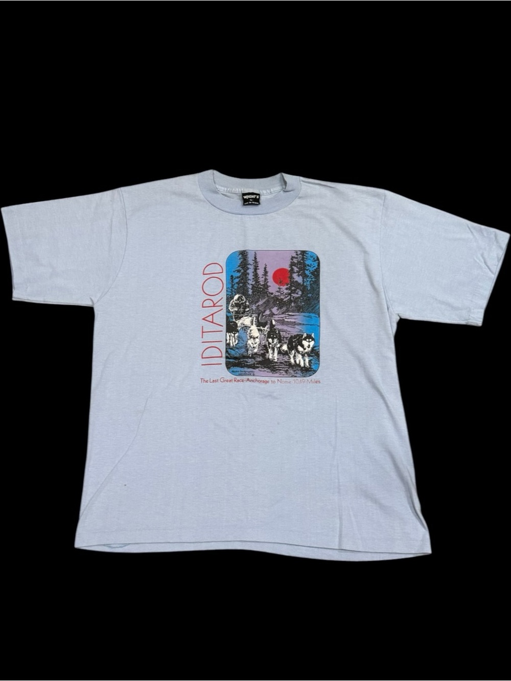 Vintage 80s Iditarod graphic t-shirt sz L